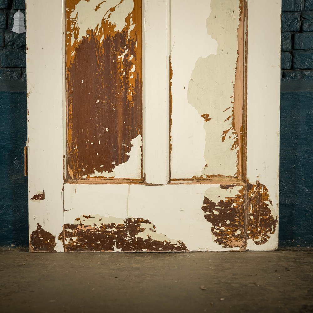 Pine Panelled Door, 3 Panel White Painted