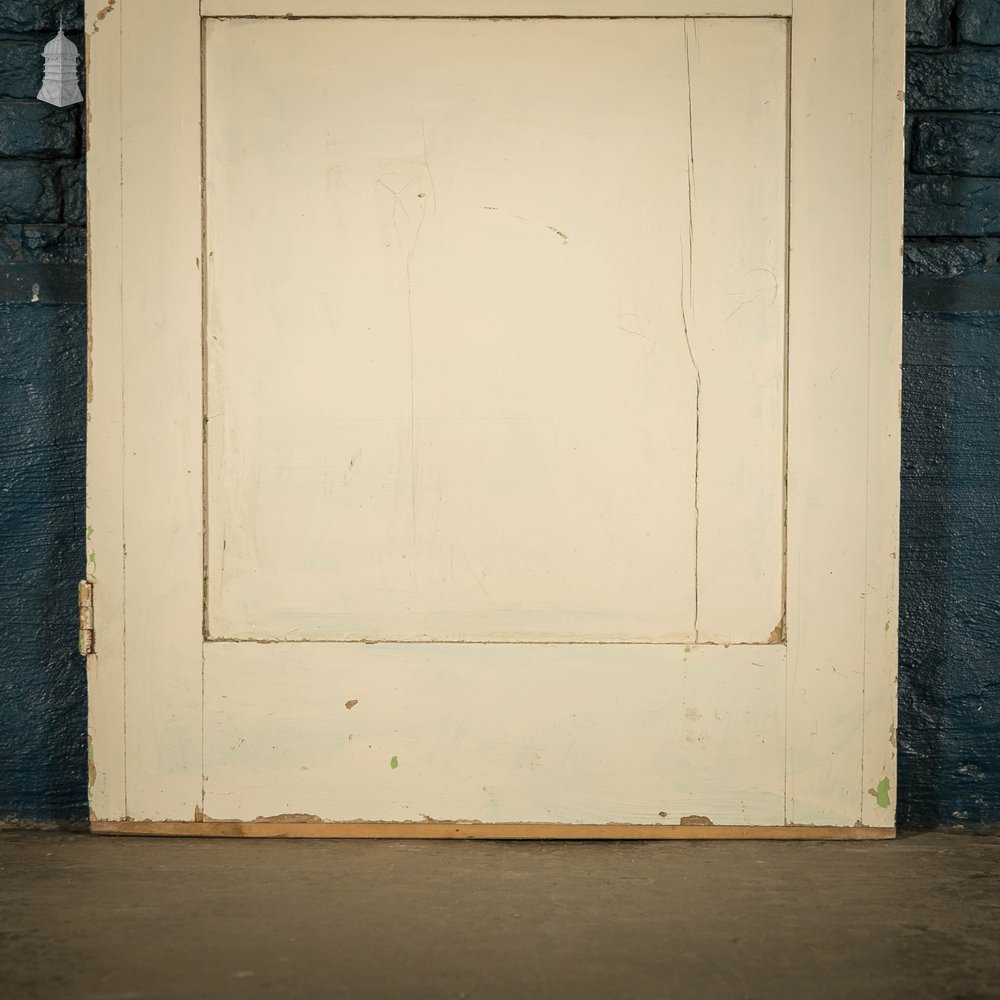 Pine Panelled Door, 2 Panel, White Painted