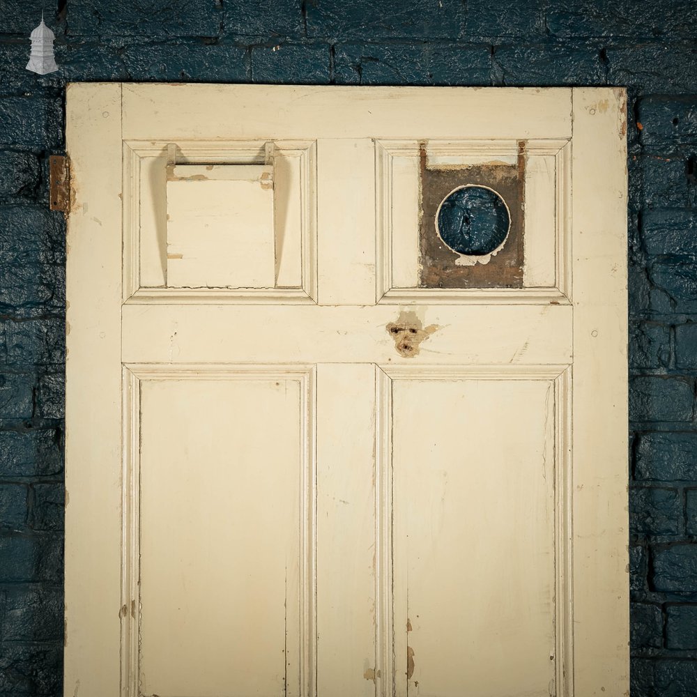 Pine Panelled Door, Moulded 6 Panel, White Painted