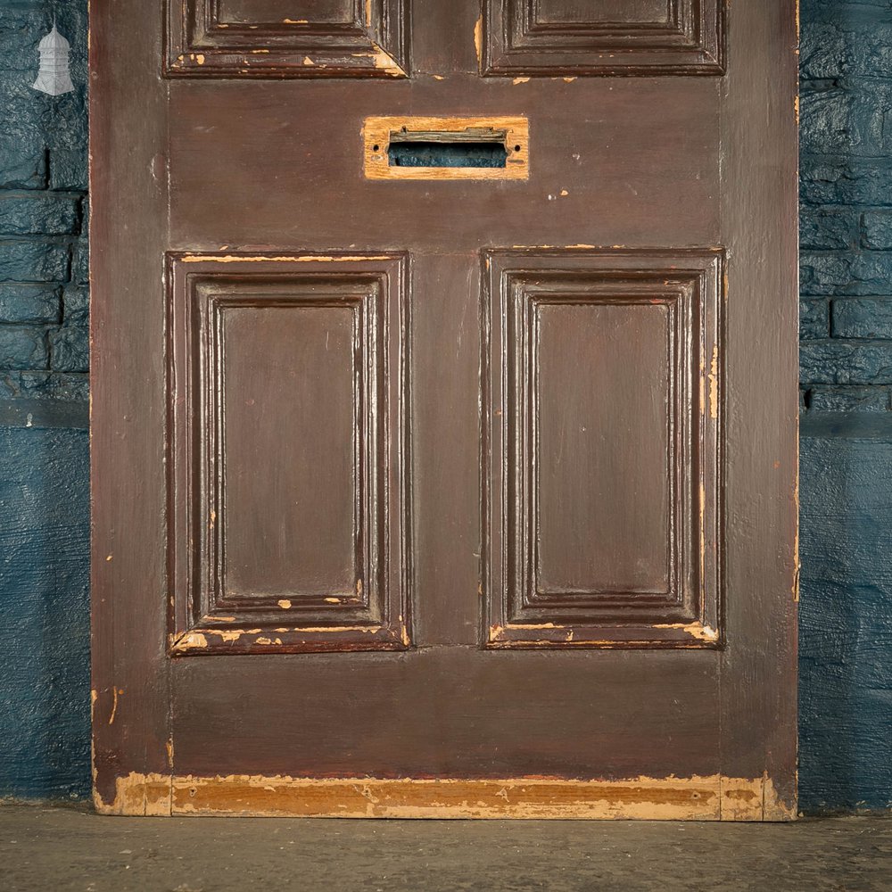 Pine Panelled Door, Painted 4 Panel Front Door