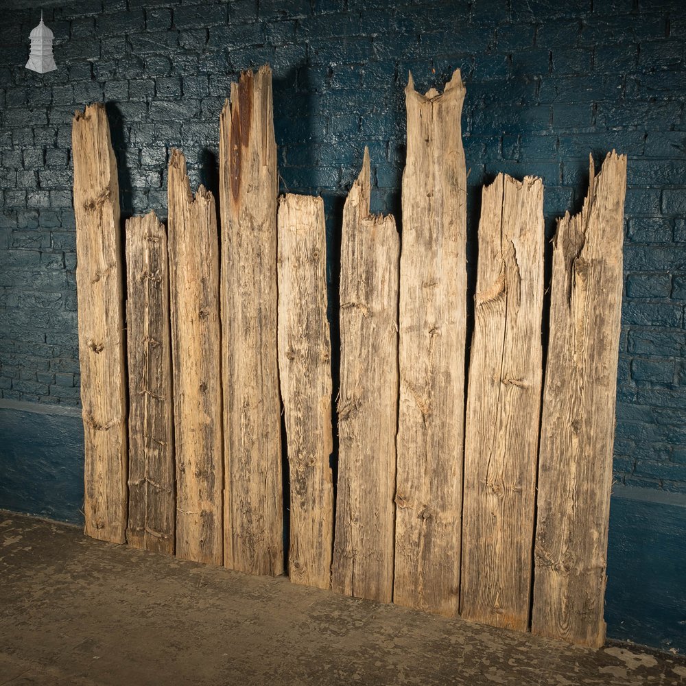 Weathered Pine Pilings, Batch of 32 – 11 Square Metres