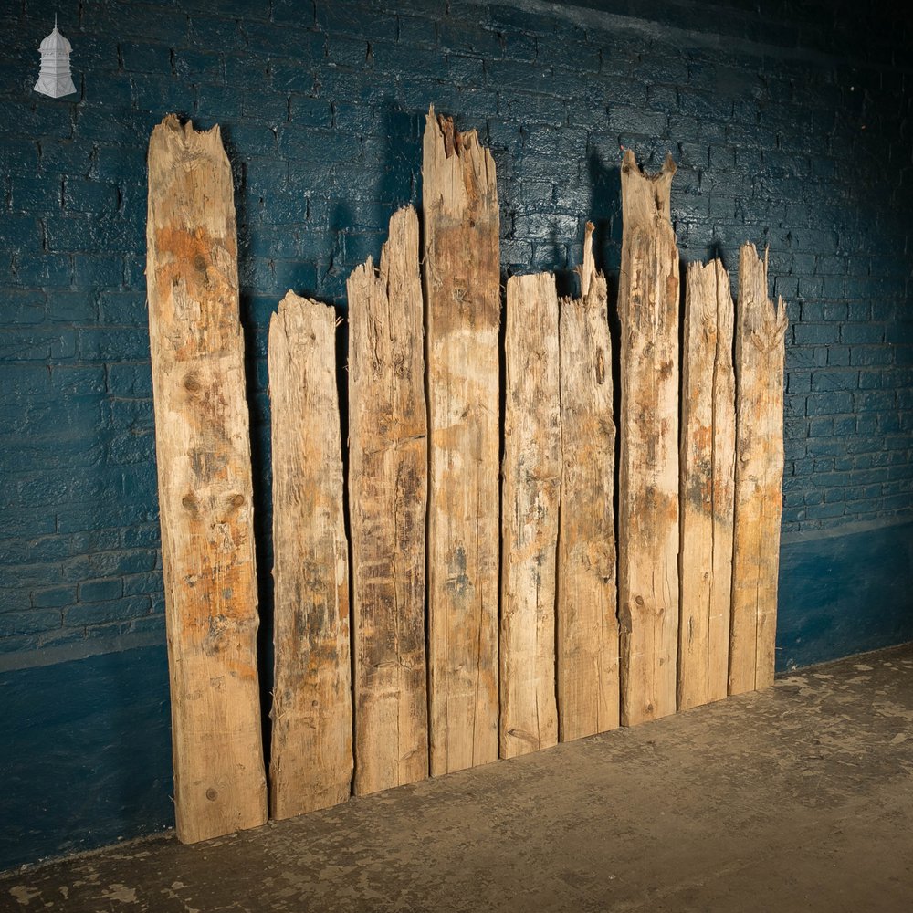 Weathered Pine Pilings, Batch of 32 – 11 Square Metres