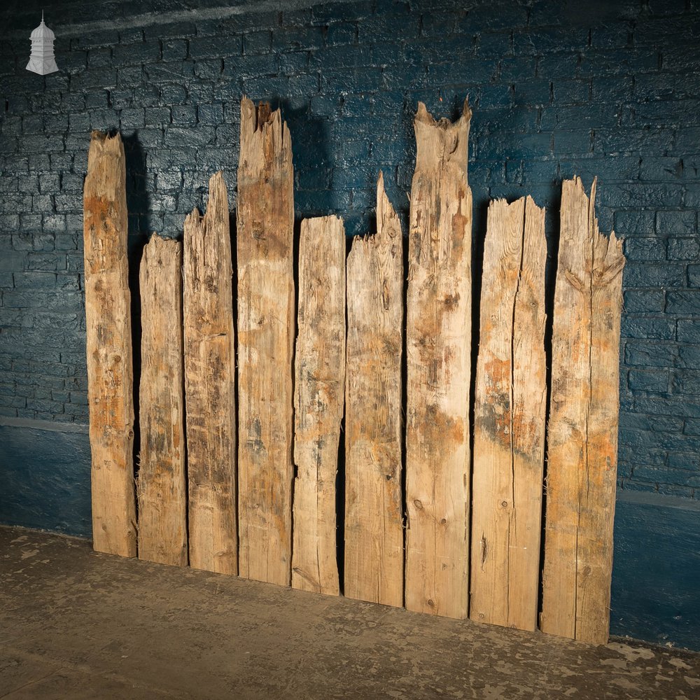 Weathered Pine Pilings, Batch of 32 – 11 Square Metres