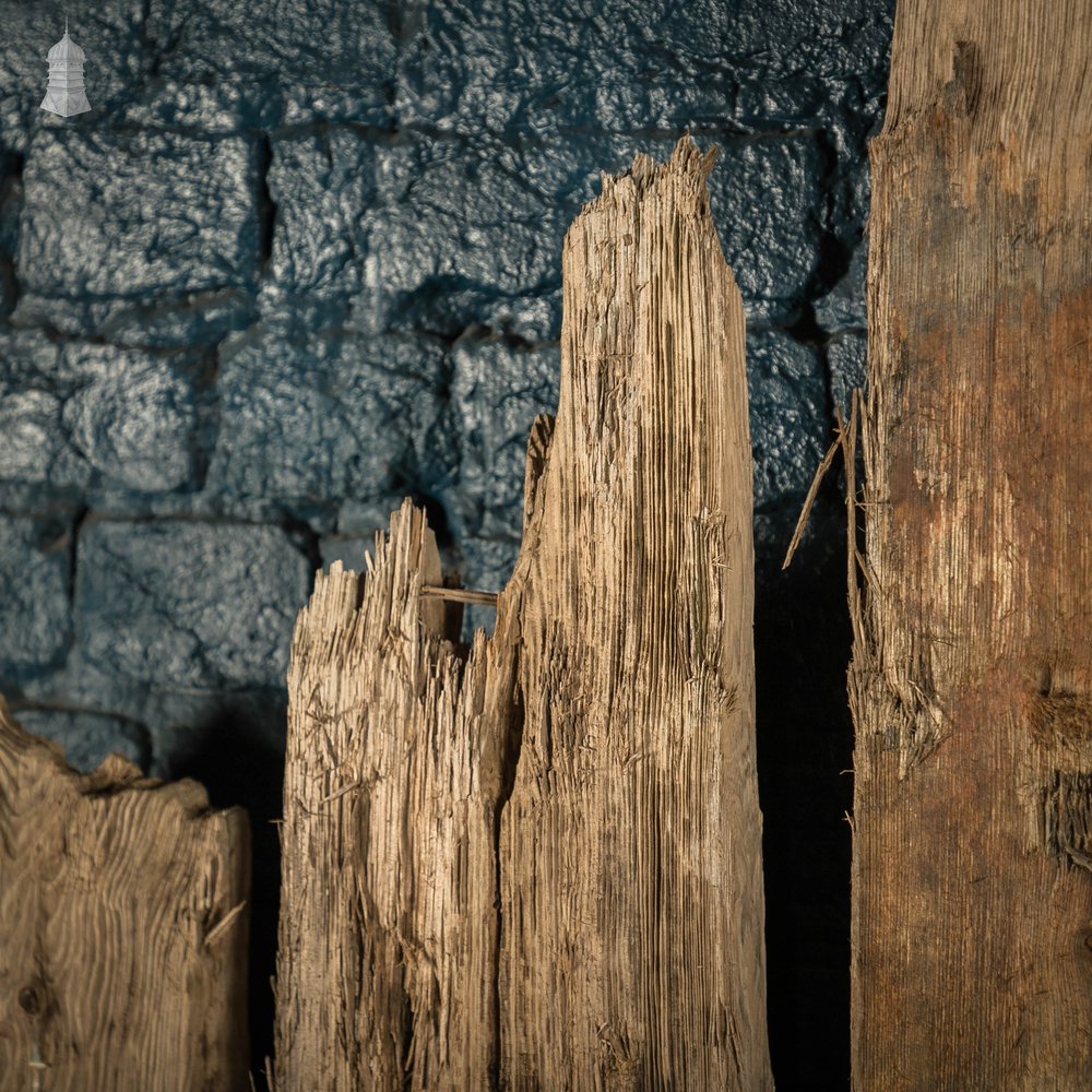 Weathered Pine Pilings, Batch of 32 – 11 Square Metres