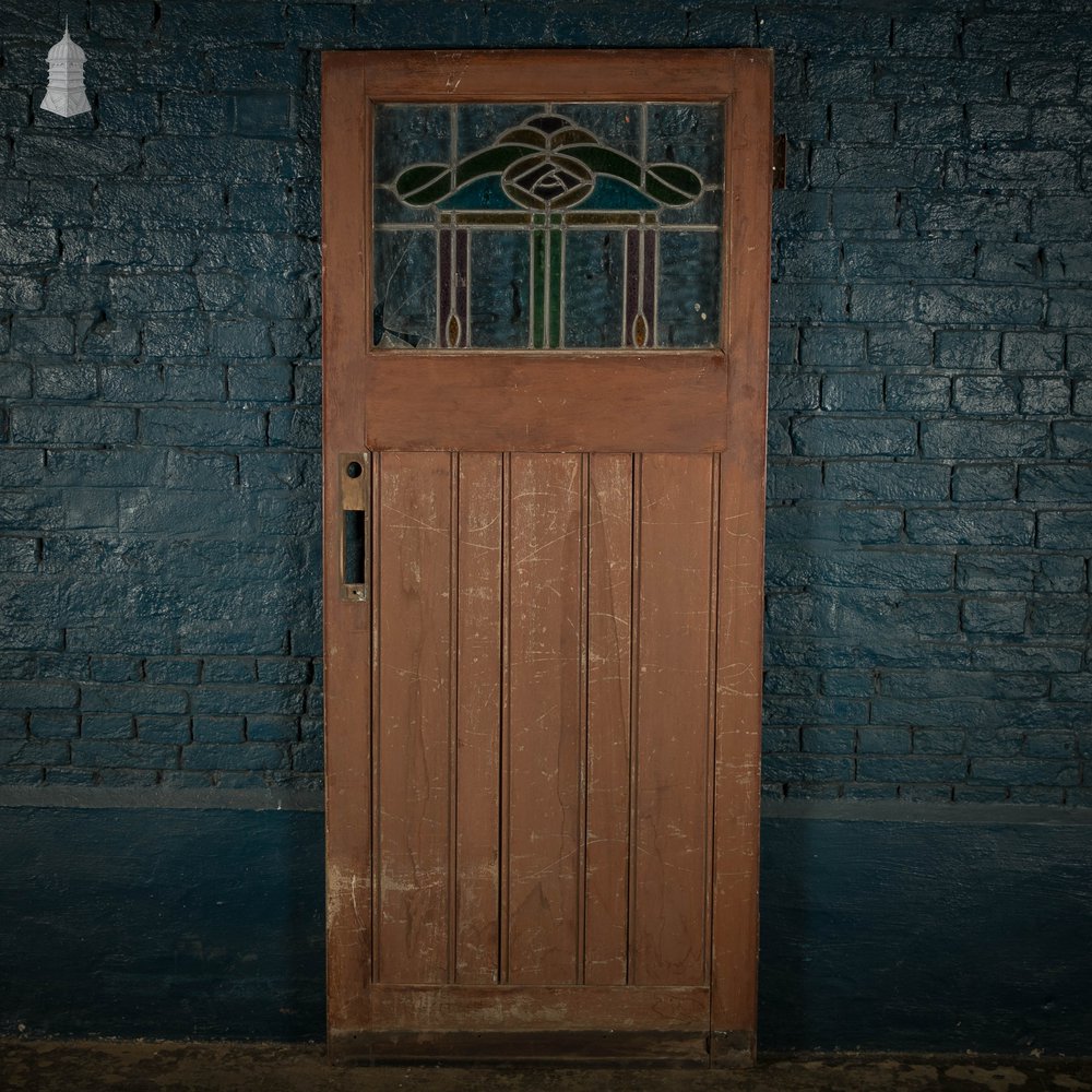 Half Glazed Door, Leaded Stained Glass