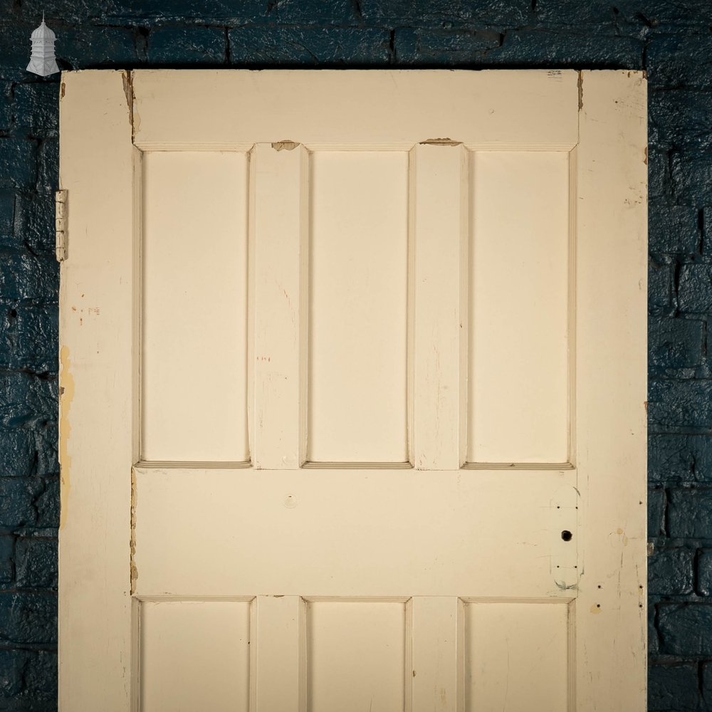 Pine Panelled Door, 6 Panel White Painted