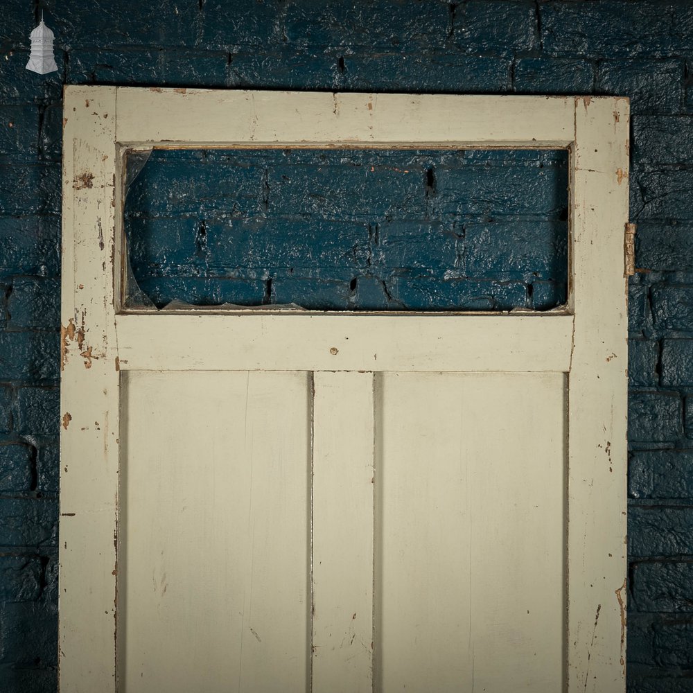 Glazed Pine Door, Distressed Paint Finish