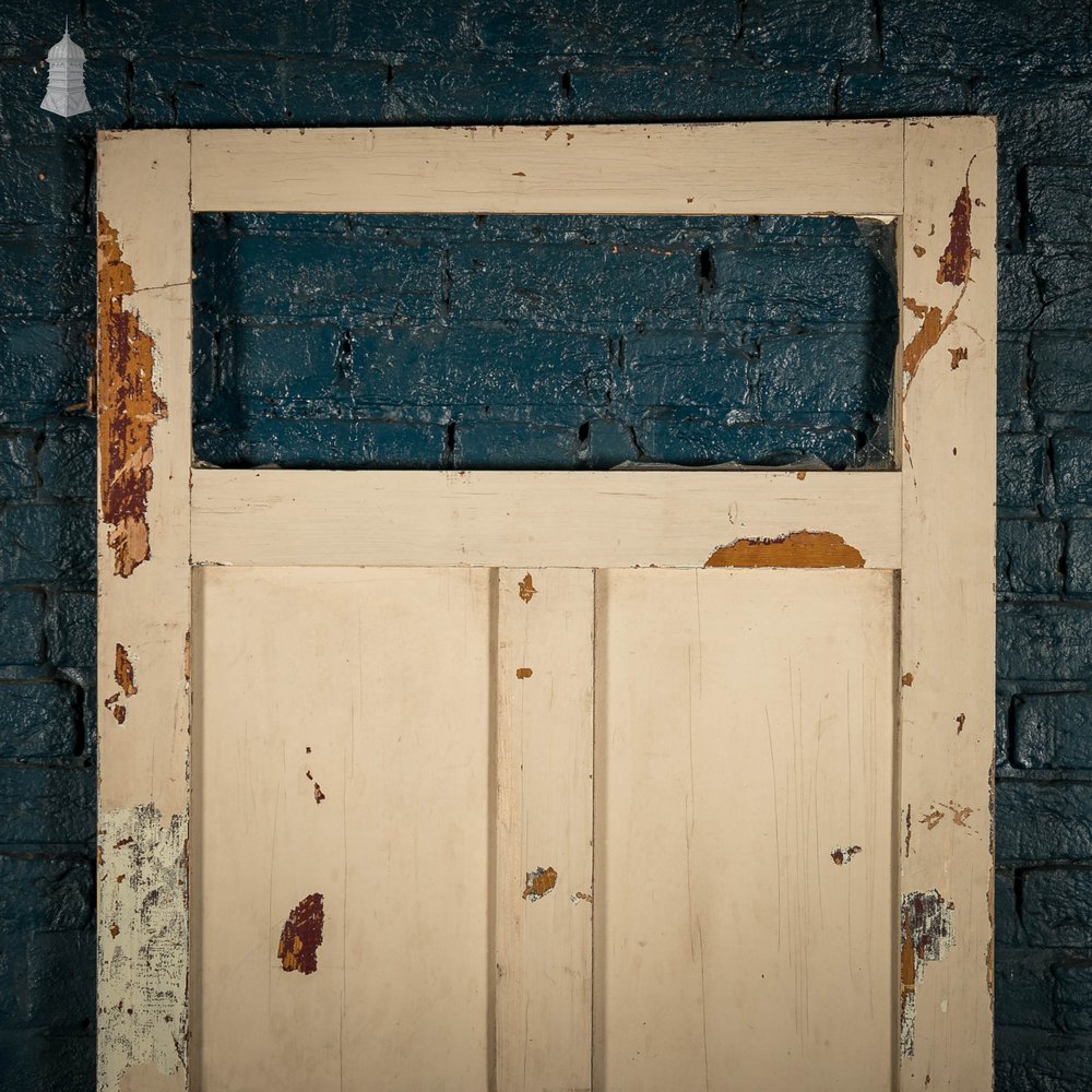 Glazed Pine Door, Distressed Paint Finish