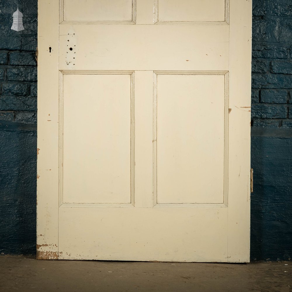 Pine Panelled Door, 4 Panel White Painted