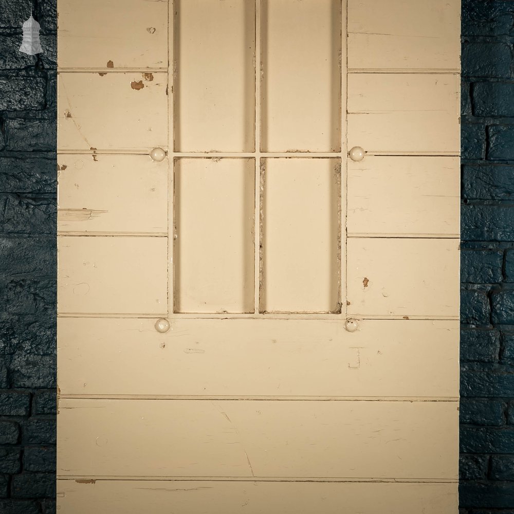 Pitch Pine and Steel Door, Heavy Duty Victorian Security Door