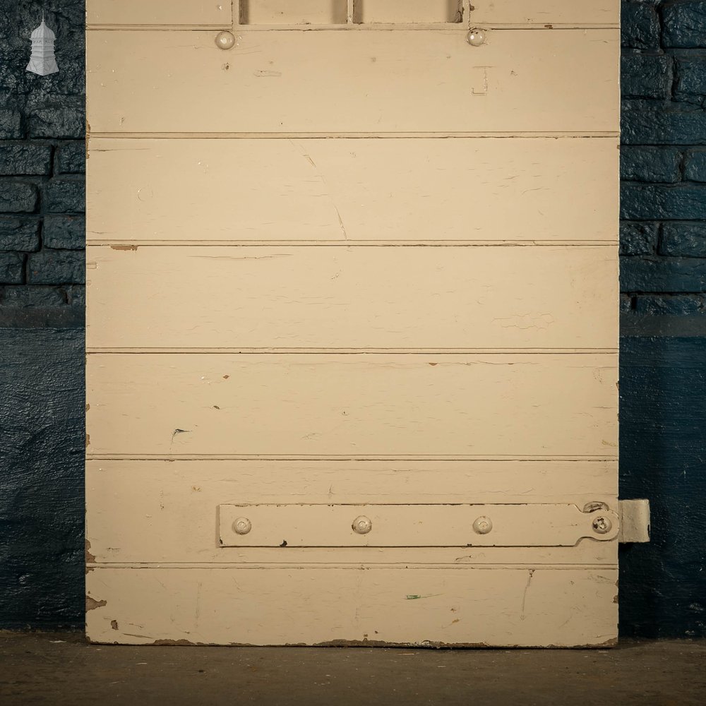 Pitch Pine and Steel Door, Heavy Duty Victorian Security Door