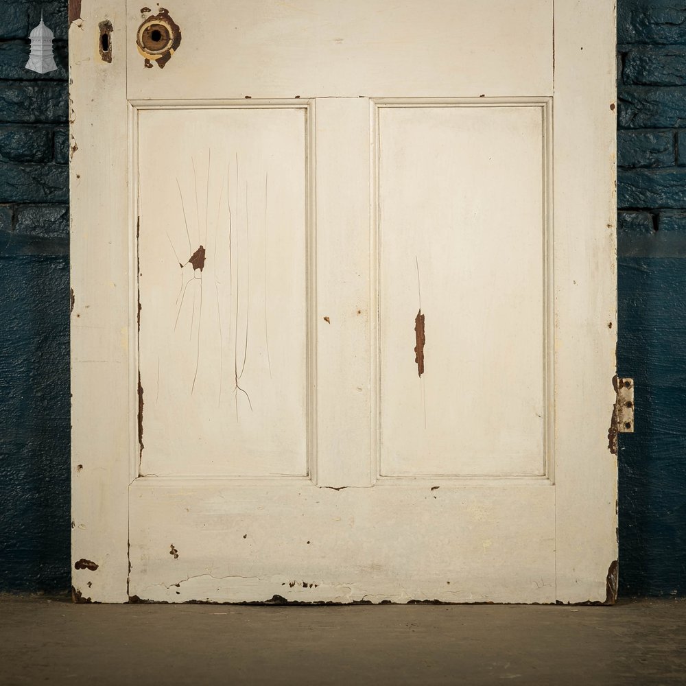 Pine Panelled Door, 4 Panel White Painted