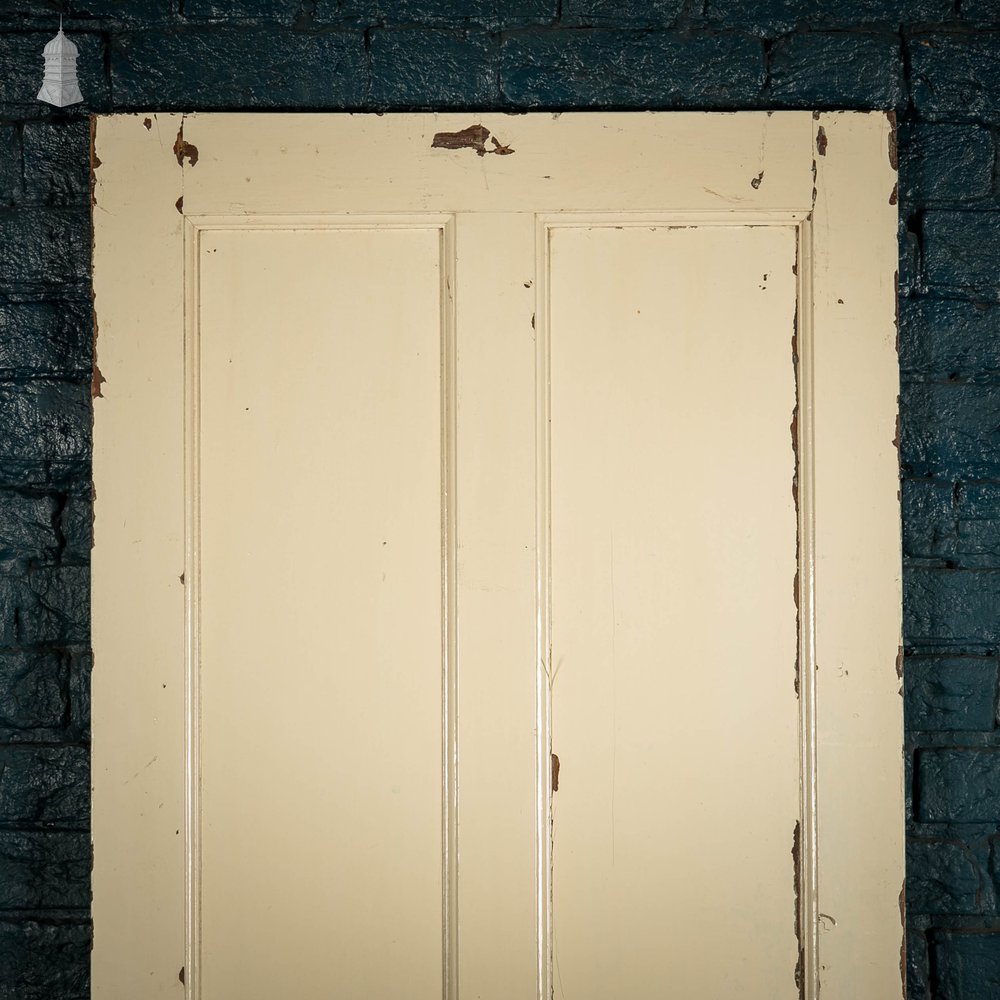 Pine Panelled Door, 4 Panel White Painted