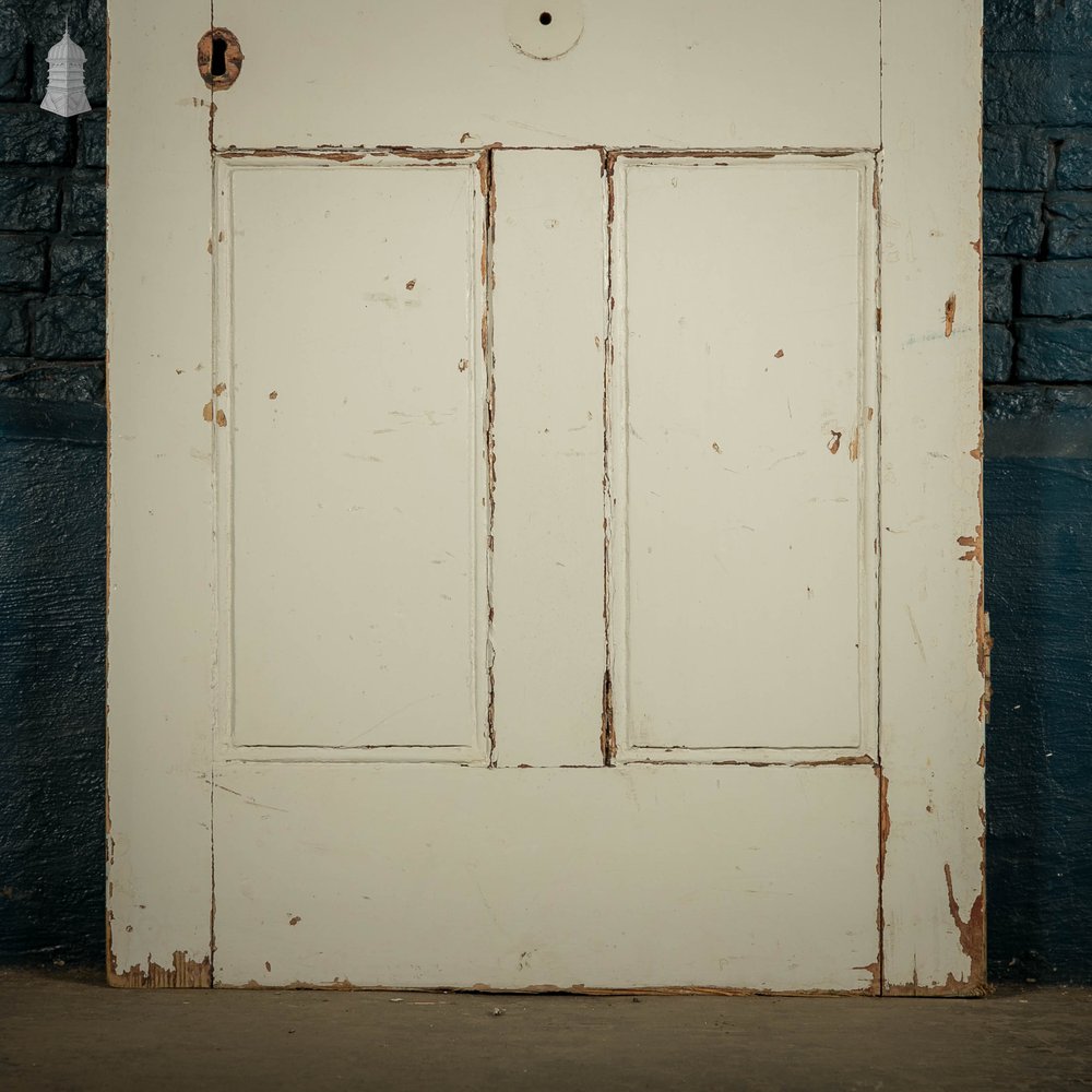 Pine Panelled Door, Moulded 4 Panel Painted Front Door