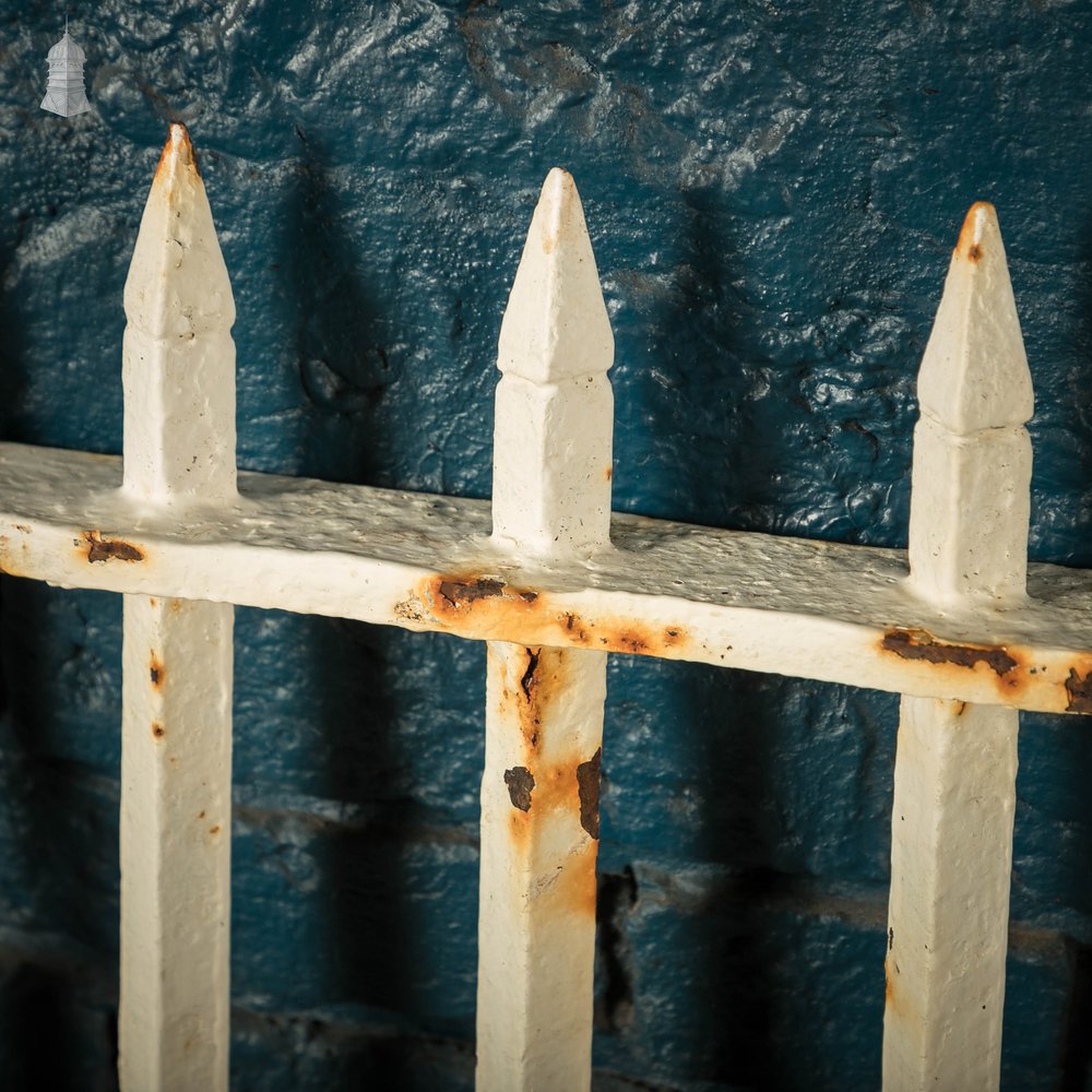 Cast Iron Railings, White Painted