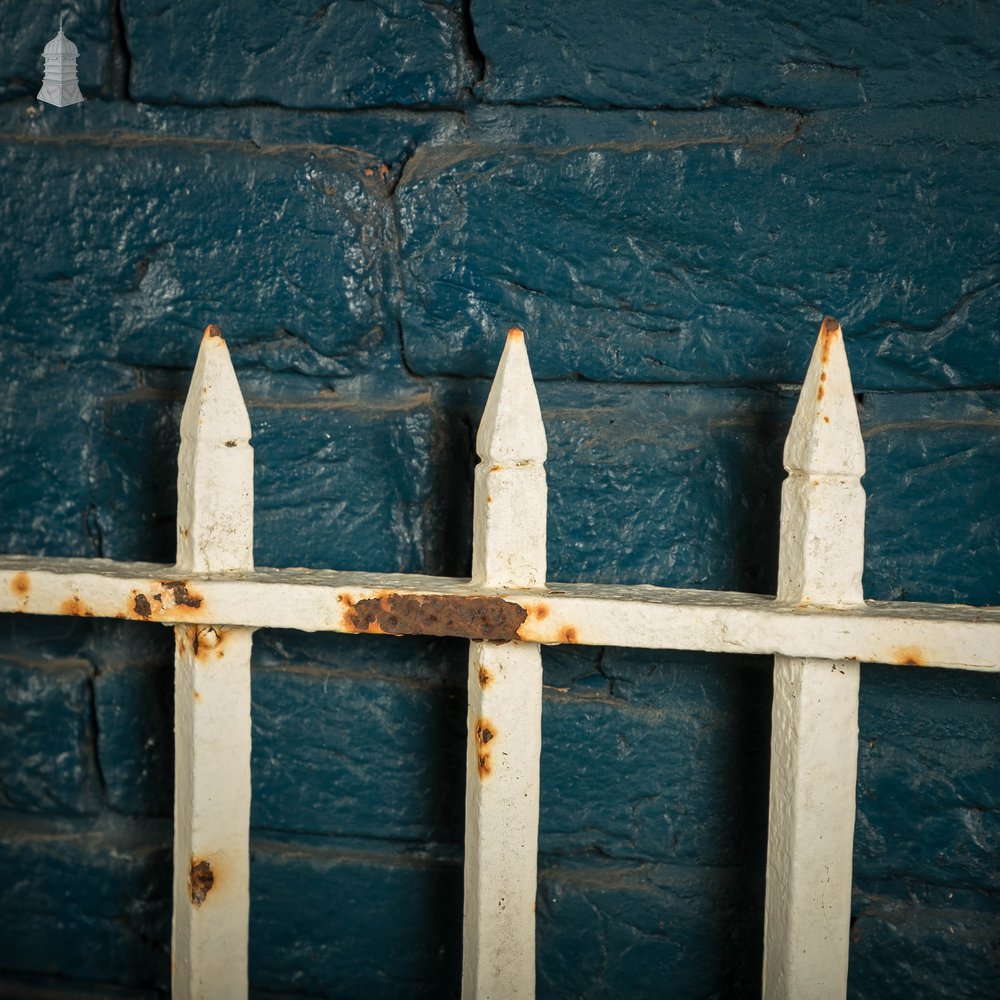 Cast Iron Railings, White Painted