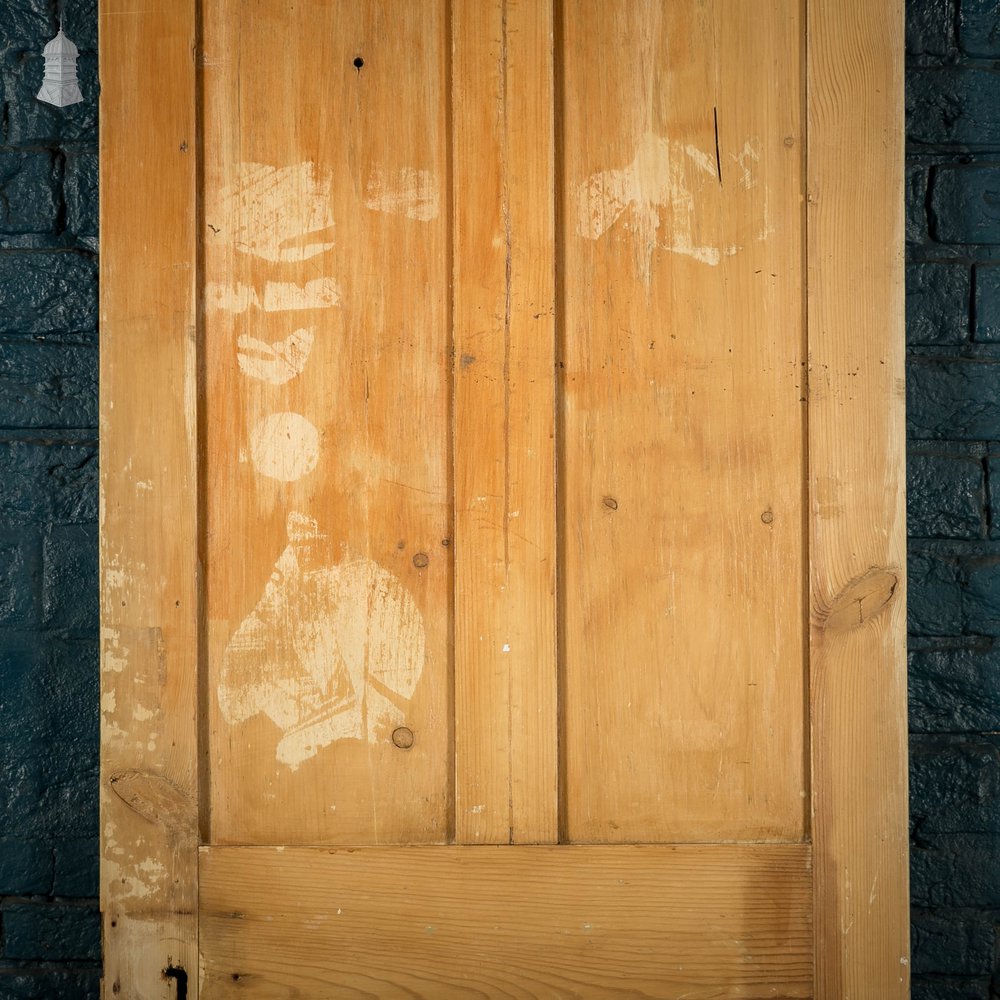 Pine Panelled Door, Moulded 4 Panel