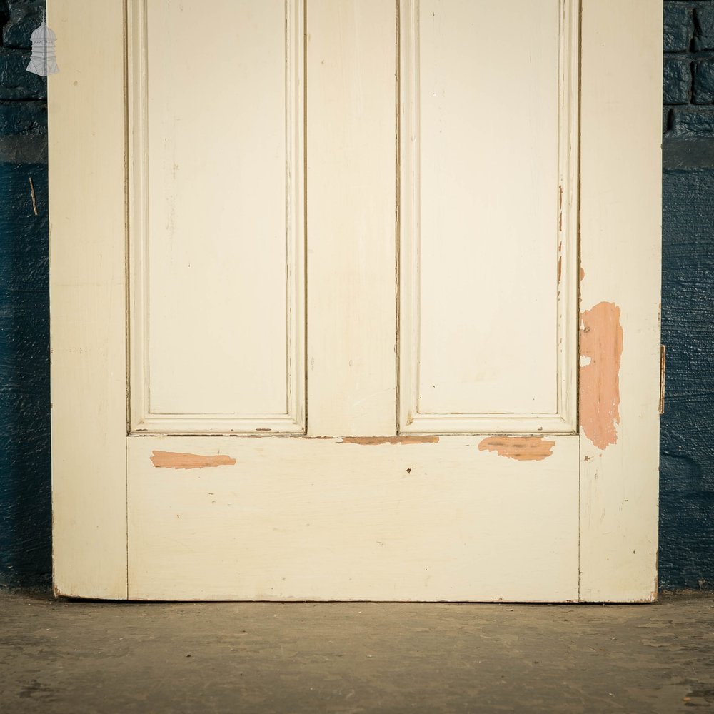 Pine Panelled Door, Moulded 6 Panel, White Painted