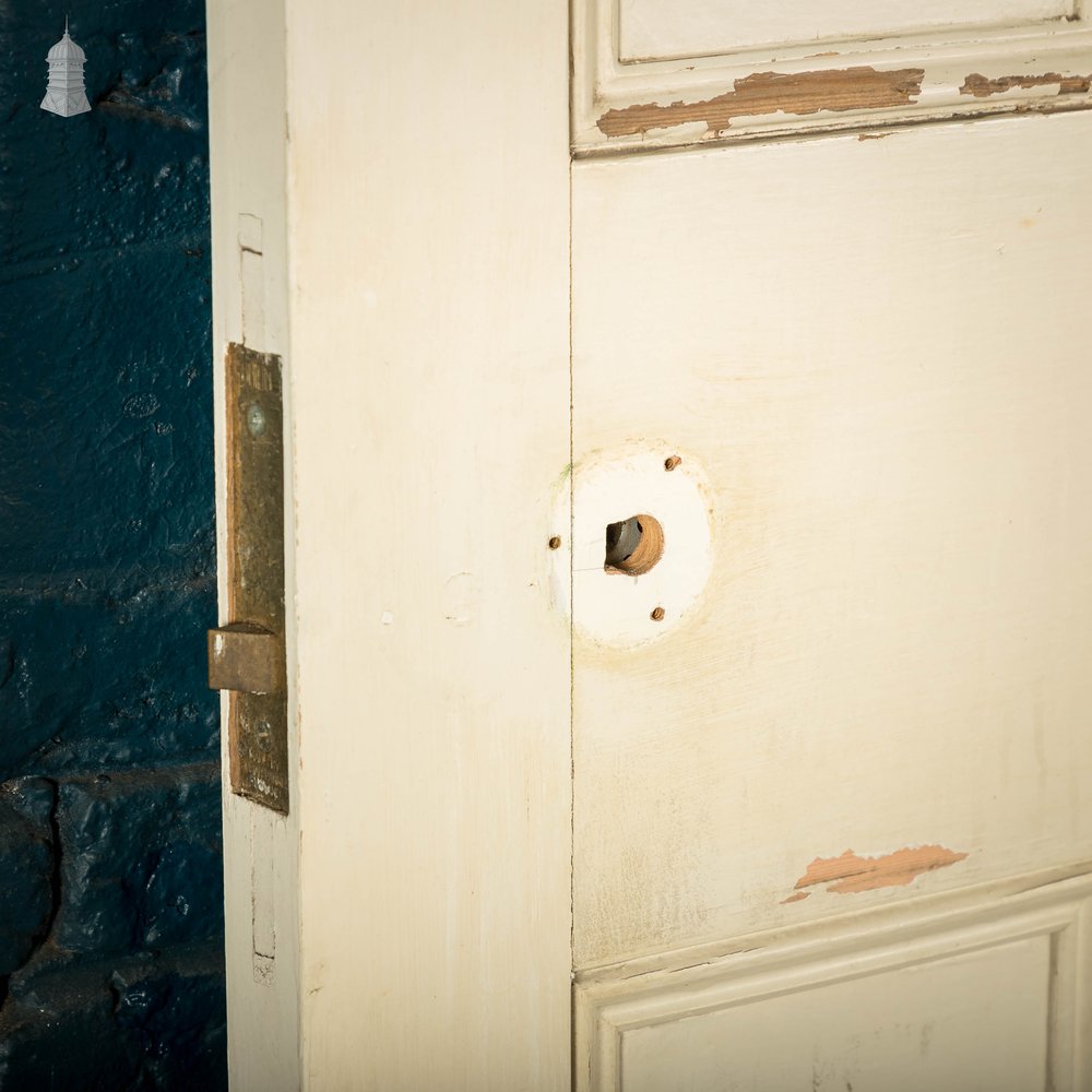 Pine Panelled Door, Moulded 6 Panel, White Painted