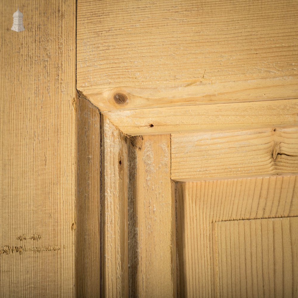 Half Glazed Doors, Pair of Victorian Moulded Pine Panelled Doors