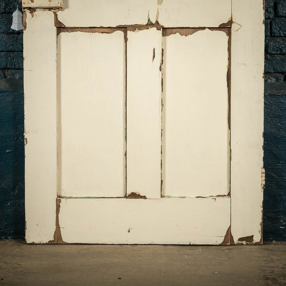 Pine Panelled Door, Moulded 4 Panel, White Painted