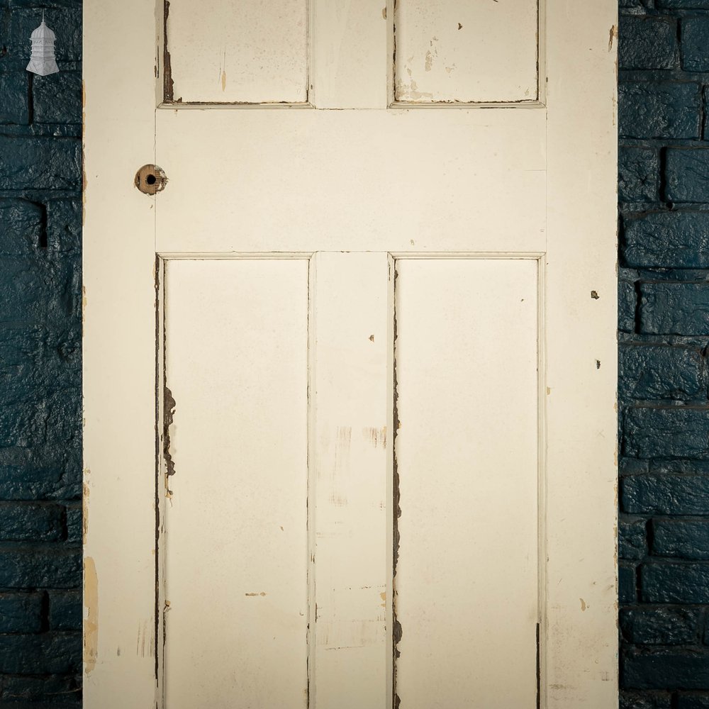 Pine Panelled Door, 4 Panel White Painted