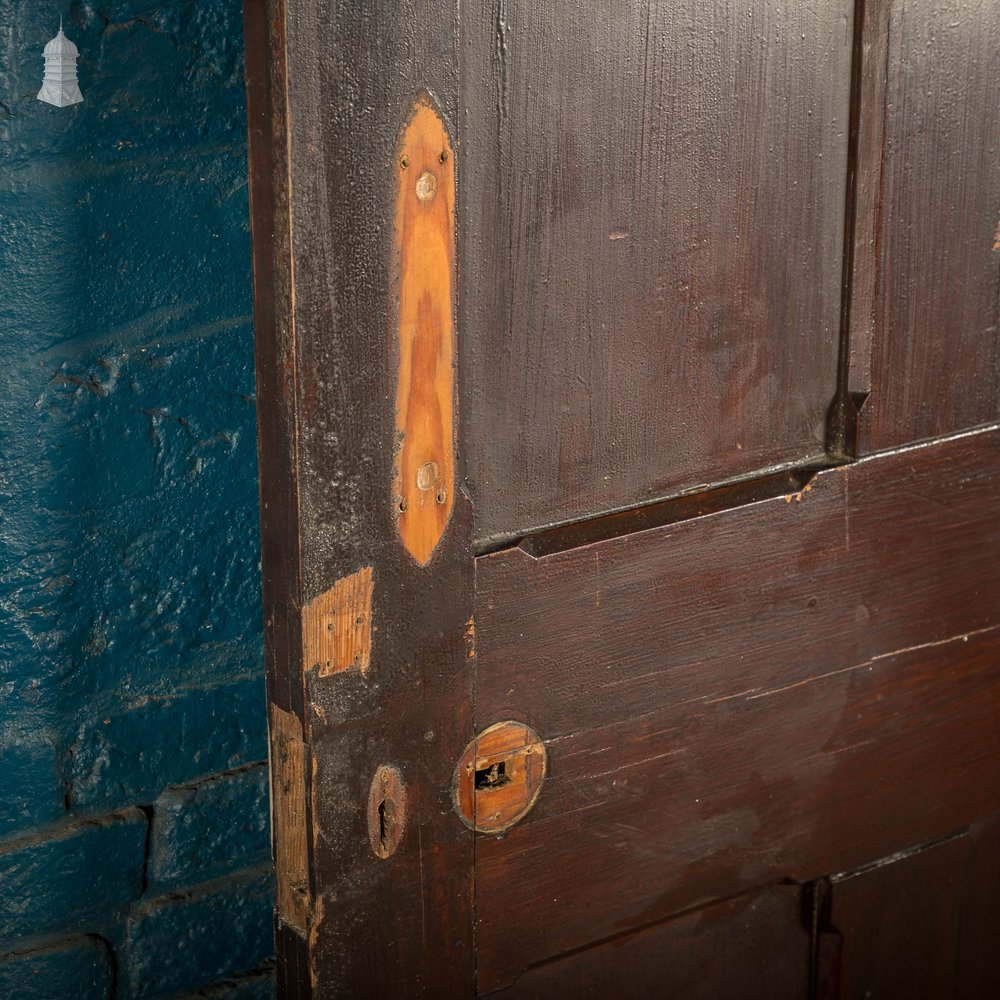 Pitch Pine Panelled Door, 4 Panel