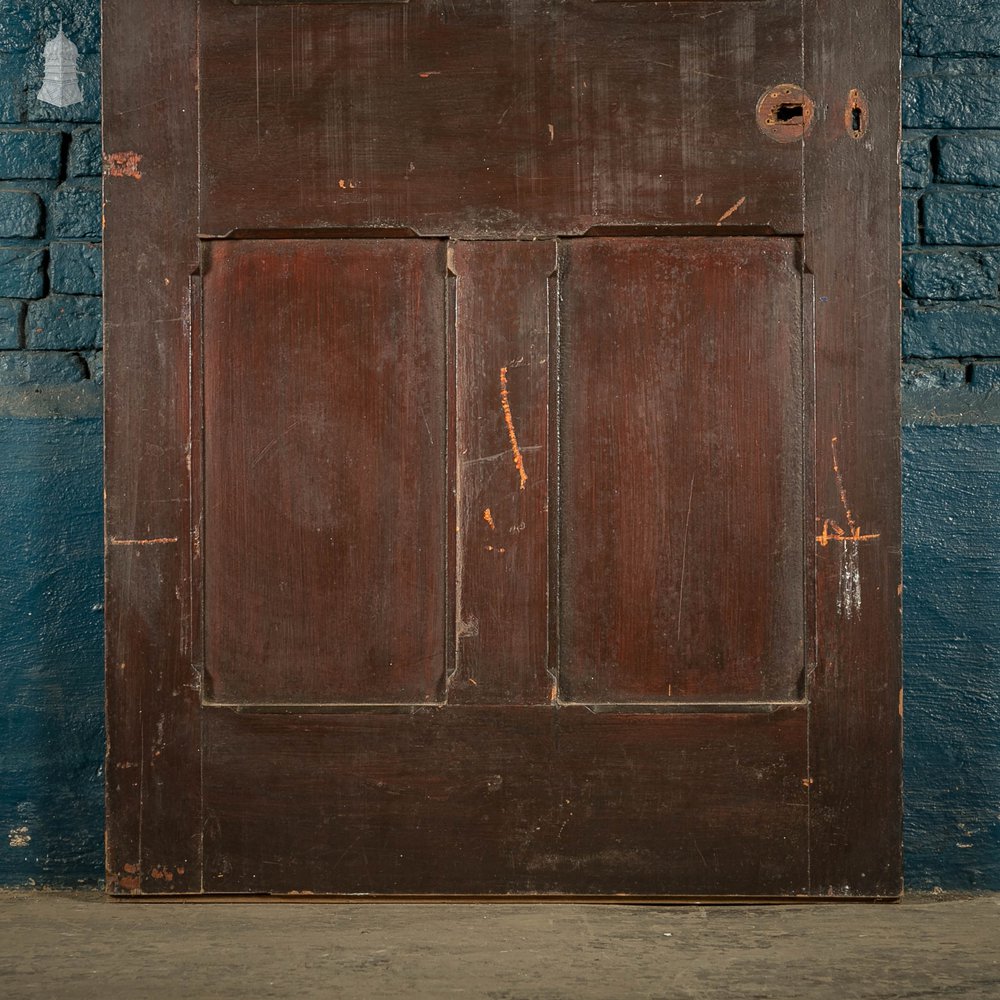 Pitch Pine Panelled Door, 4 Panel