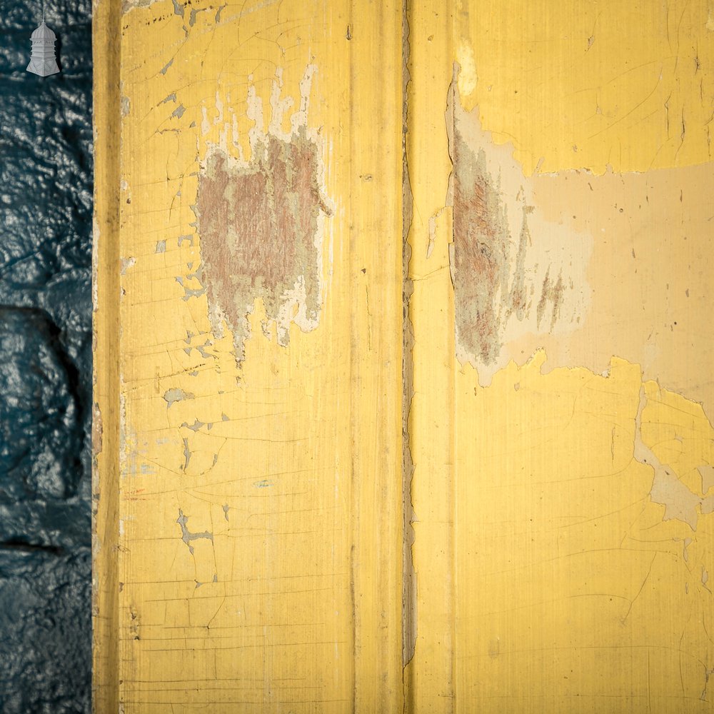 Oak Panelled Door, Grey Painted, French 2 Panel