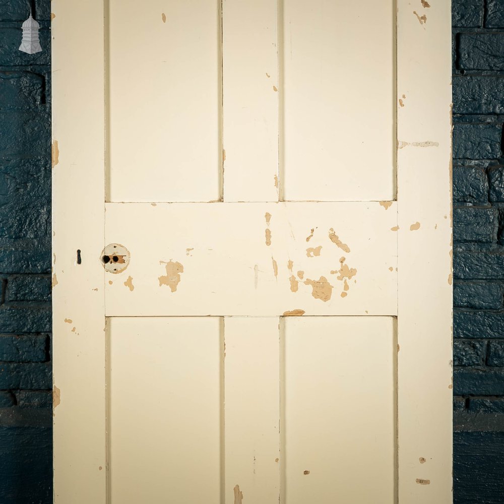 Pine Panelled Door, 4 Panel White Painted