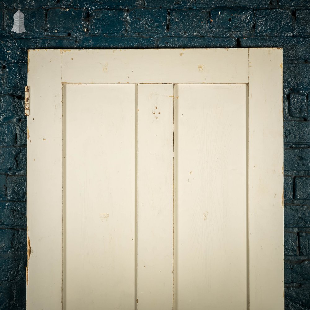 Pine Panelled Door, 4 Panel White Painted