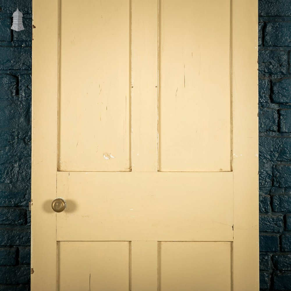 Pine Panelled Door, 4 Panel Painted