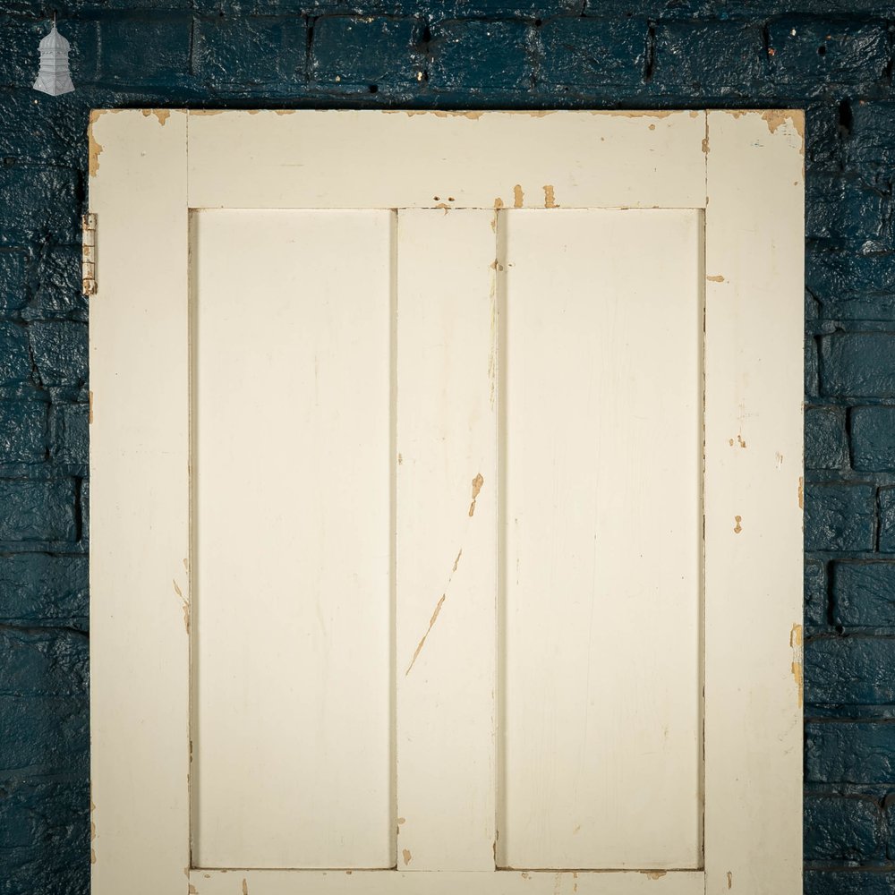 Pine Panelled Door, 4 Panel White Painted