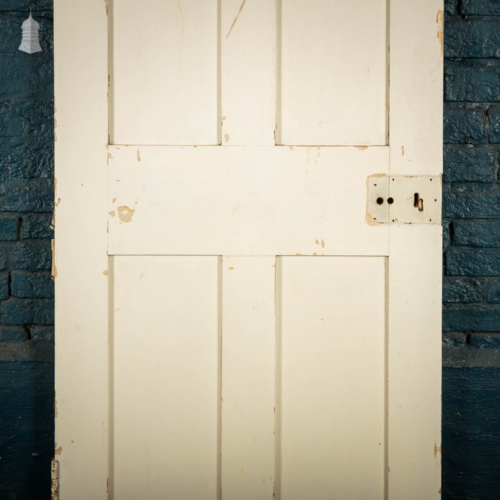 Pine Panelled Door, 4 Panel White Painted