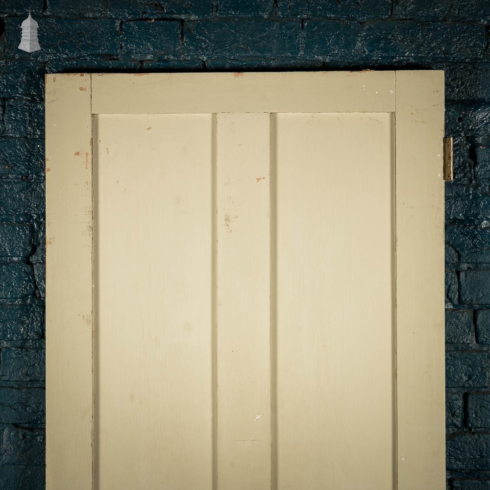 Pine Panelled Door, 4 Panel Distressed Painted