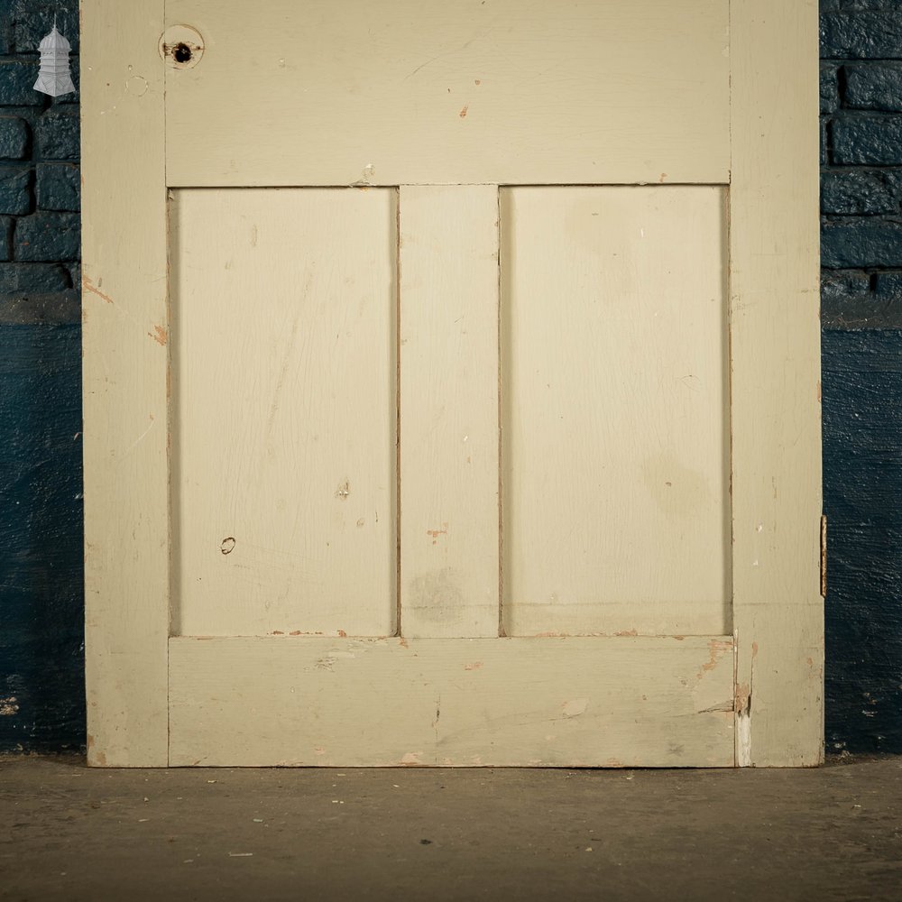 Pine Panelled Door, 4 Panel Distressed Painted