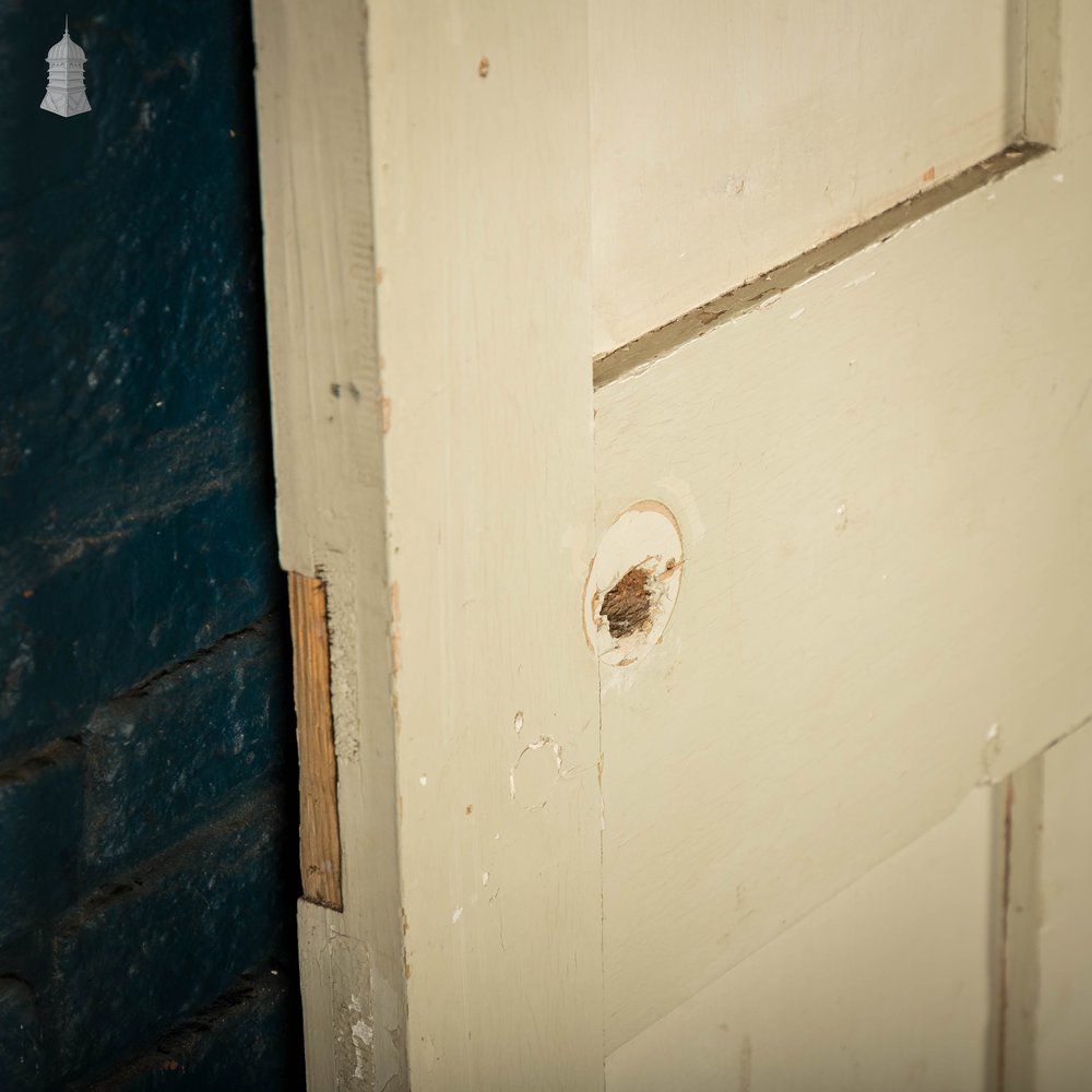 Pine Panelled Door, 4 Panel Distressed Painted