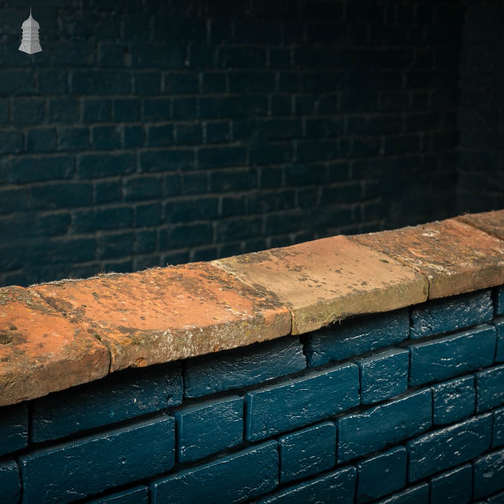 Twice Weathered Wall Coping, Red Brick Weathered, Batch of 8 – A Run of 2.4 Metres