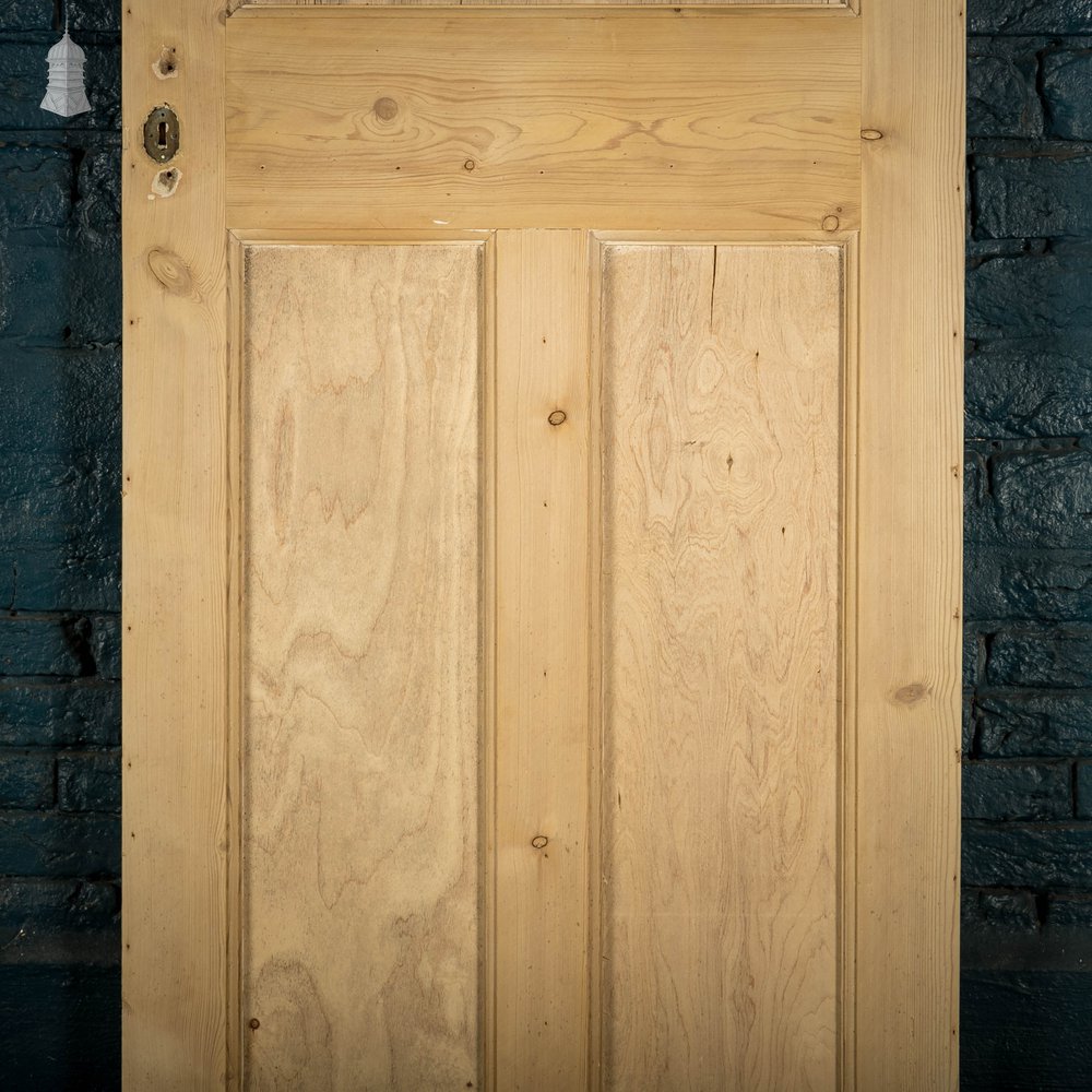 Pine Panelled Door, Moulded 3 Panel