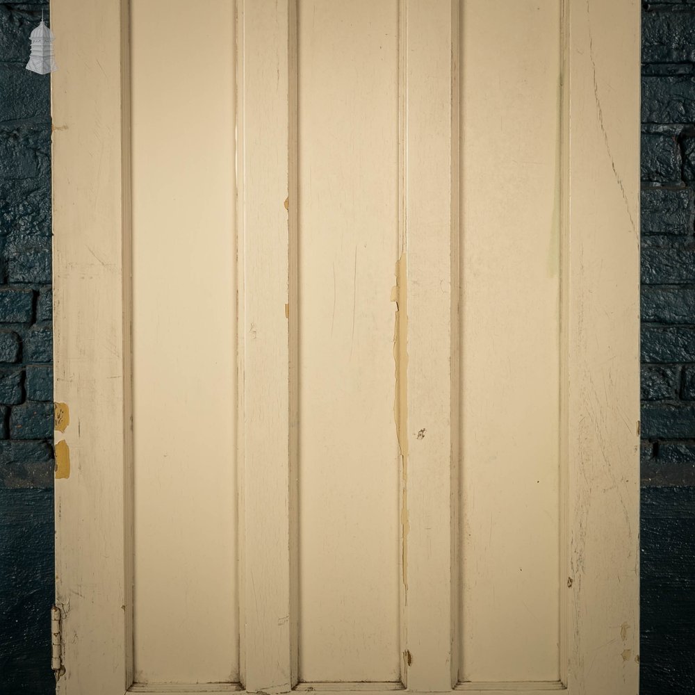 Pine Panelled Door, Moulded 6 Panel, White Painted