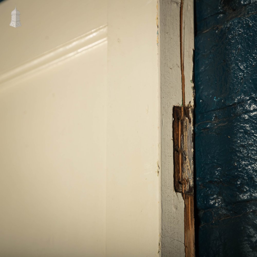 Pine Panelled Door, 1 over 3 Panel White Painted 1930’s Style