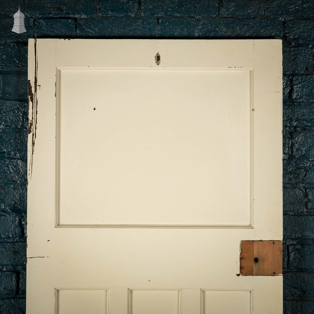 Pine Panelled Door, 1 over 3 Panel White Painted 1930’s Style