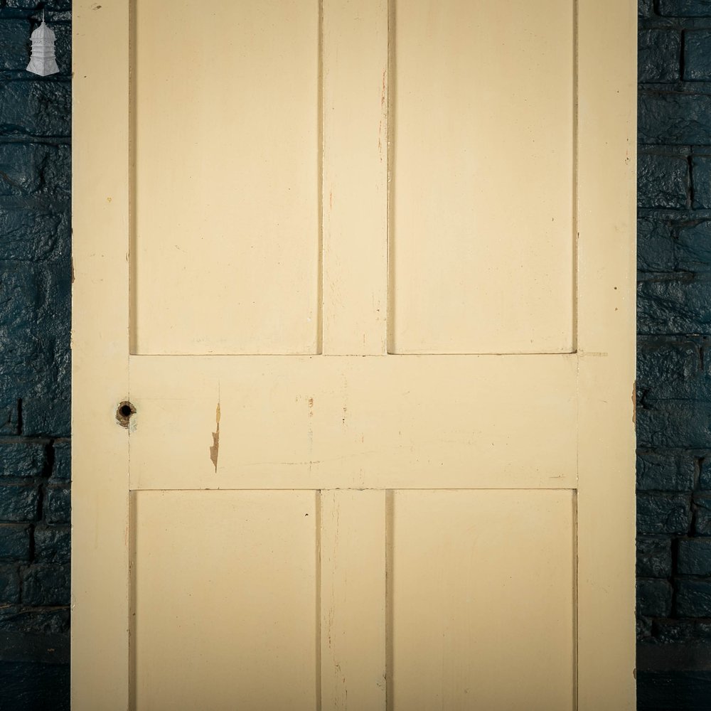 Pine Panelled Door, 4 Panel White Painted