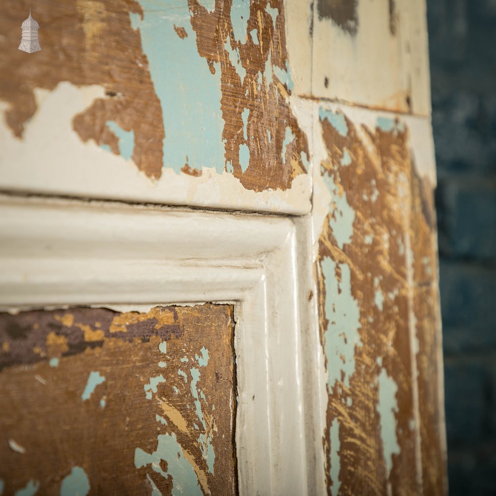 Half Glazed Door, Fitted with Textured Glass and Mouldings