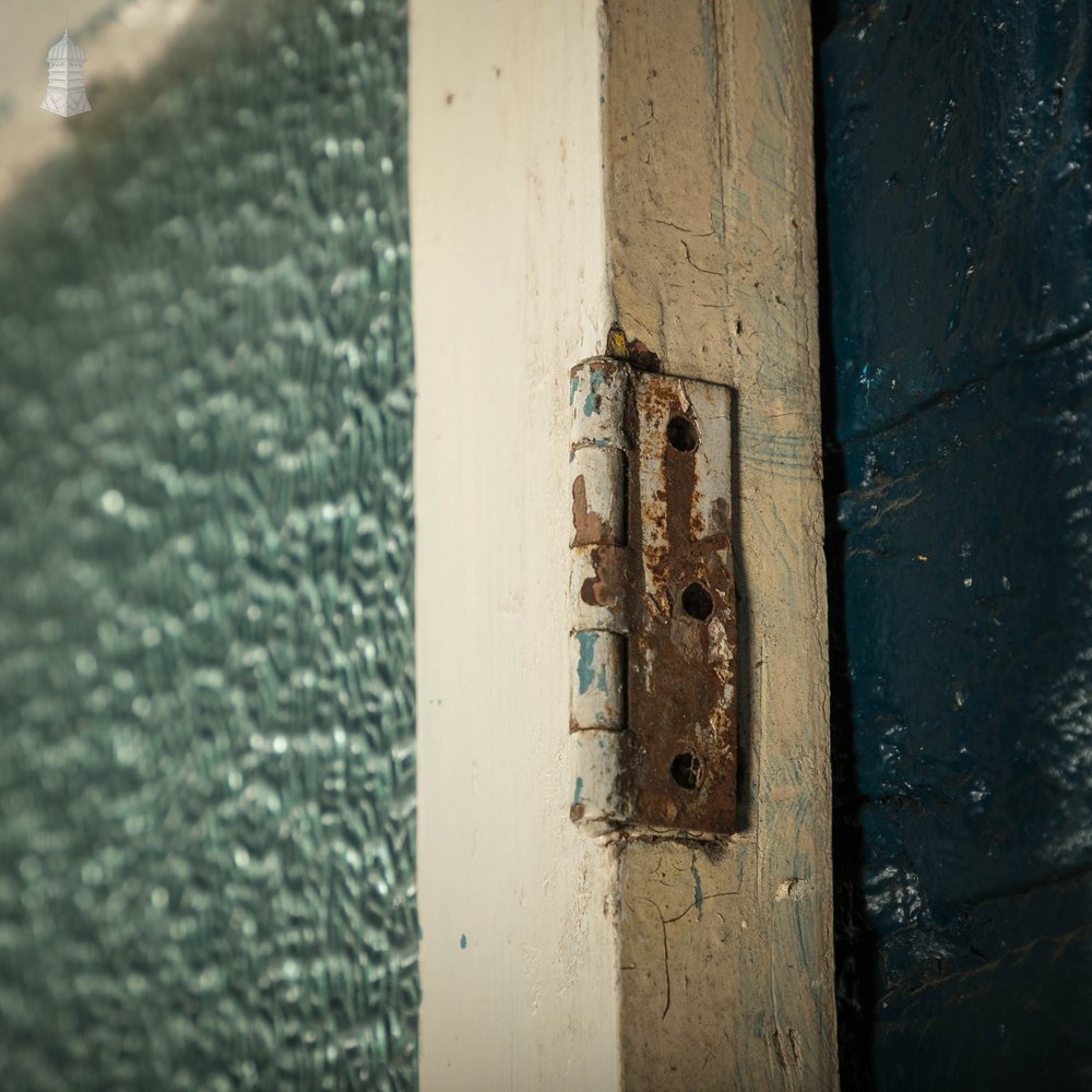 Half Glazed Gunstock Door, Moulded 3 Panel Pine with ‘Arctic Style’ Textured Glass