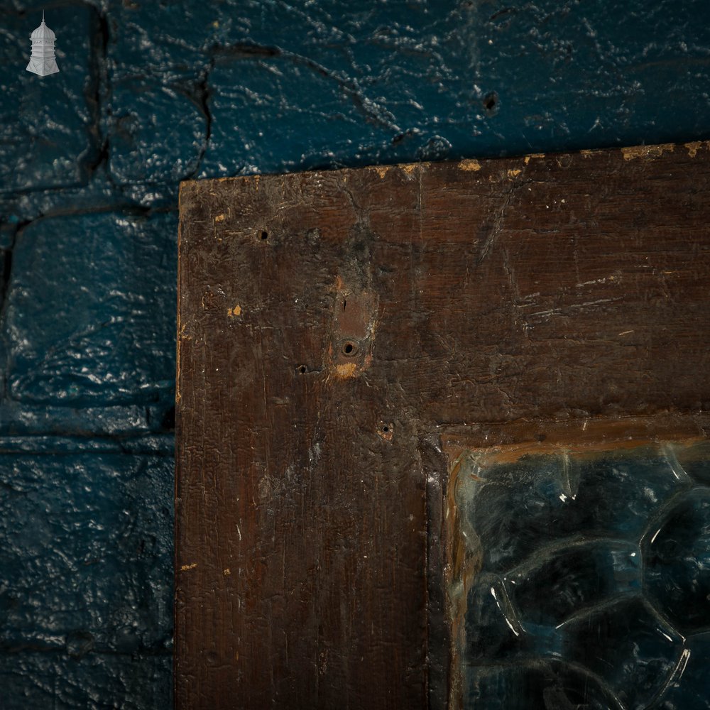 Half Glazed Door, 3 Panel with 'Cobblestone' Style Textured Glass