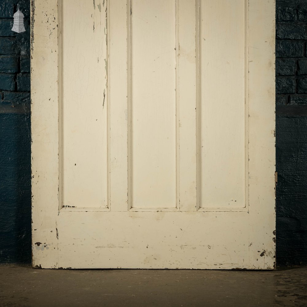 1930’s Style Door, 1 over 3 Panelled Door, White Painted Finish