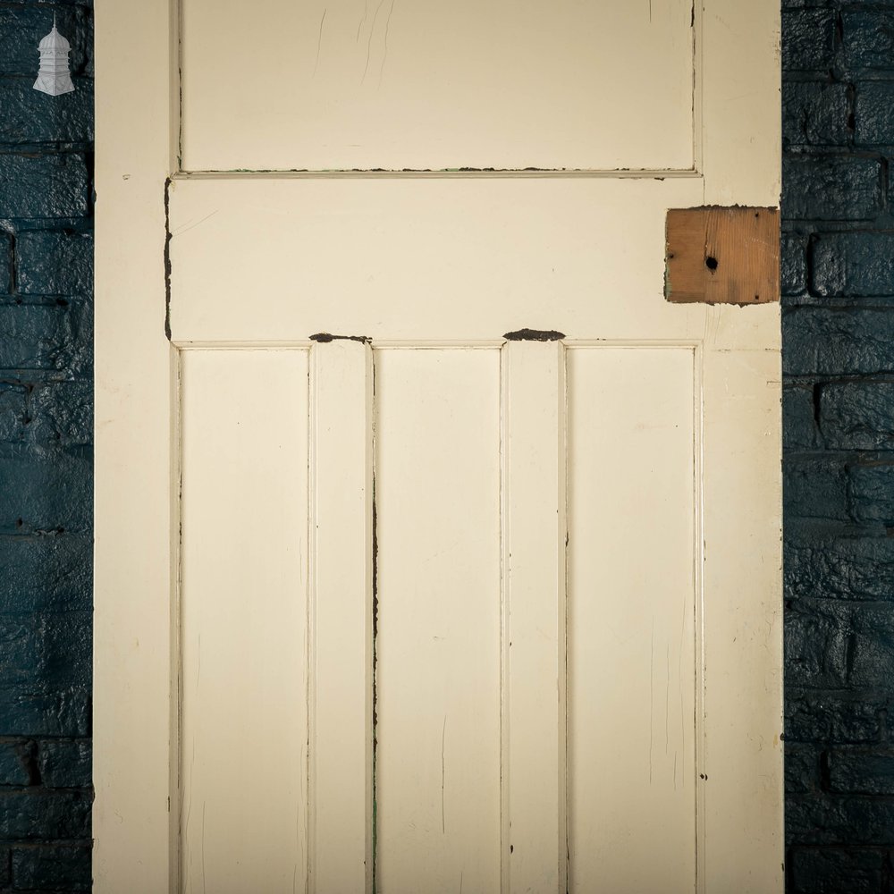 1930’s Style Door, 1 over 3 Panelled Door, White Painted Finish