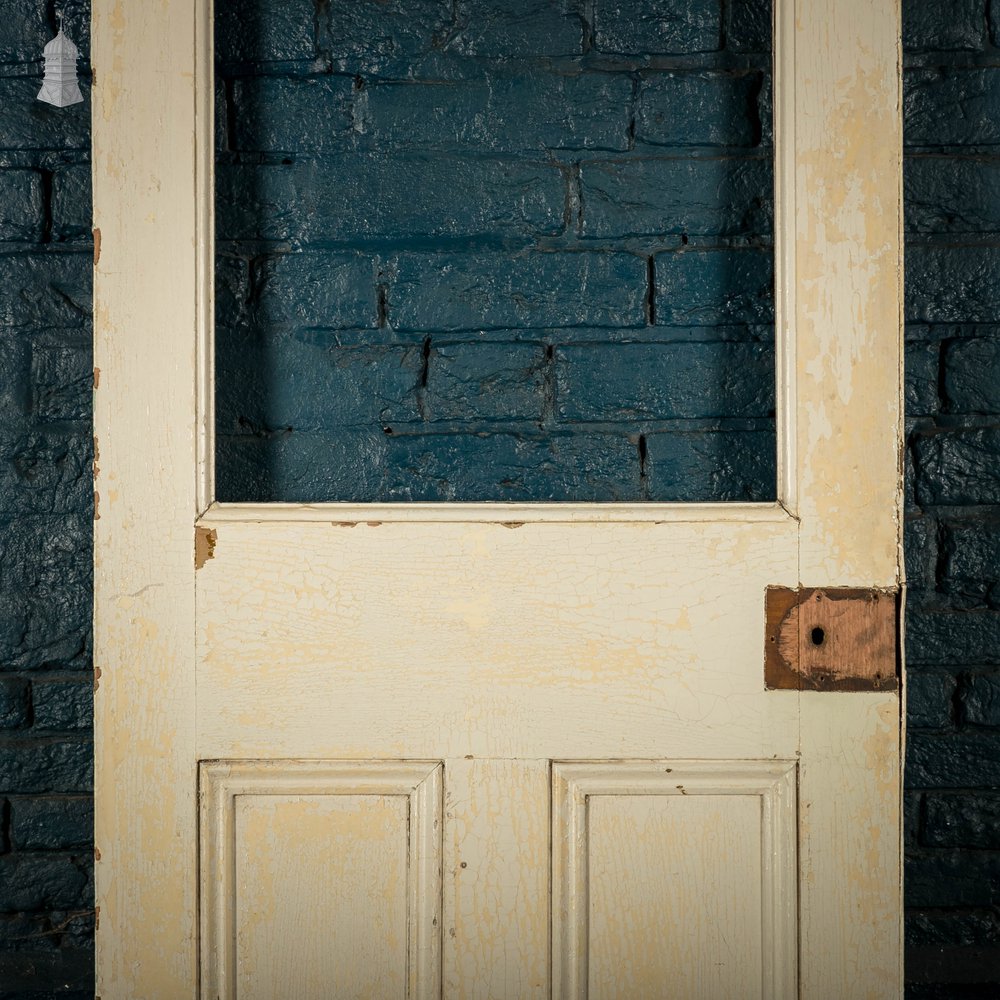 Half Glazed Door, Moulded Panelled Pine