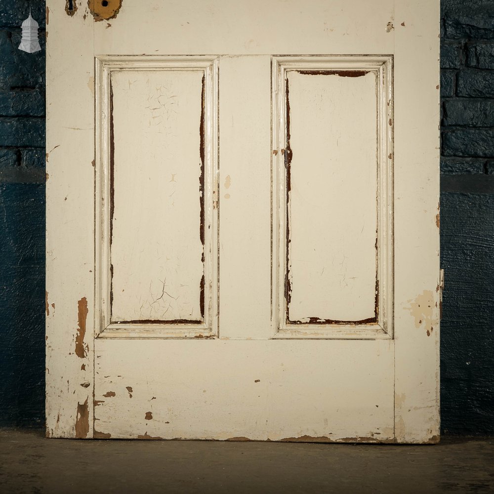 Half Glazed Door, Moulded Panelled Door Fitted with ‘Arctic’ Style Textured Glass